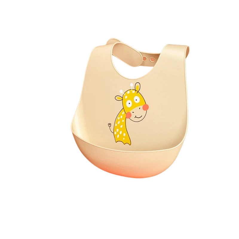 Silicone baby bib with collector
