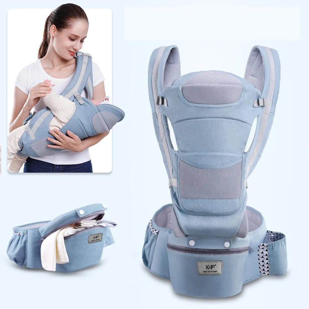 Ergonomic Baby Carrier With Hip Seat