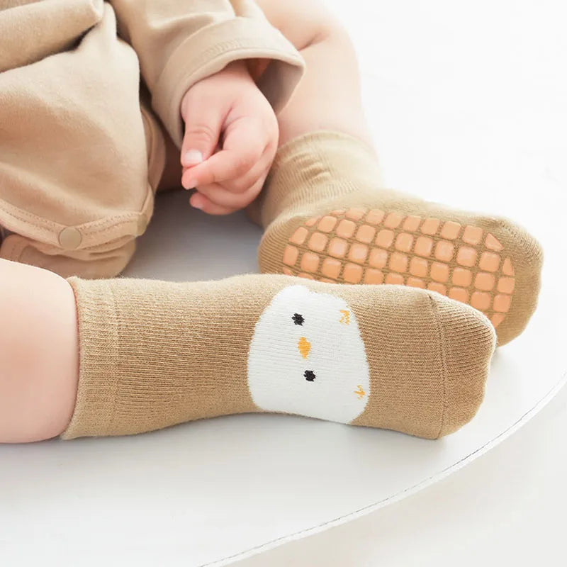6 Pairs Kids Non-Slip Socks