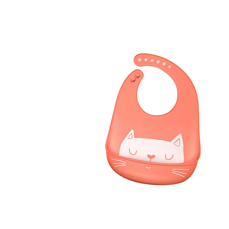 Silicone baby bib with collector