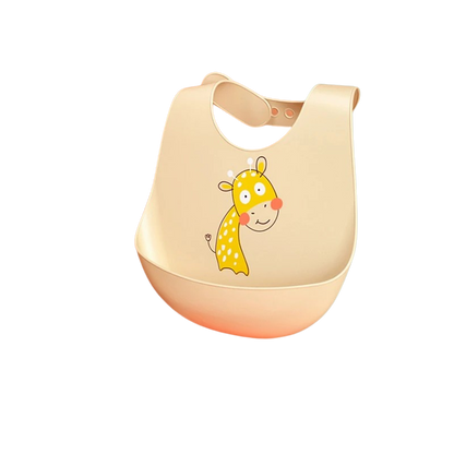 Silicone baby bib with collector