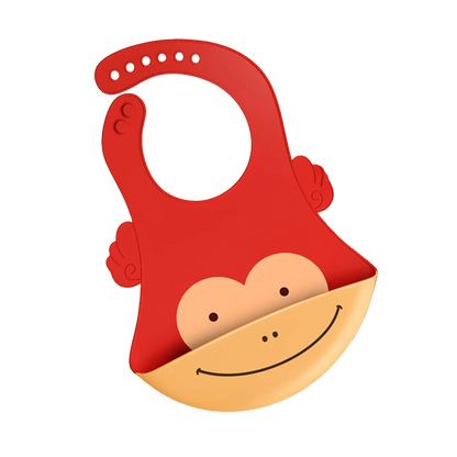 Silicone baby bib with collector