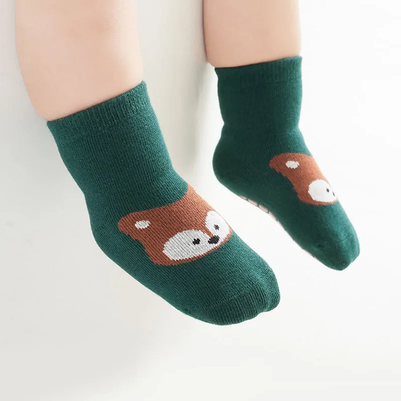 6 Pairs Kids Non-Slip Socks