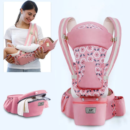 Ergonomic Baby Carrier With Hip Seat