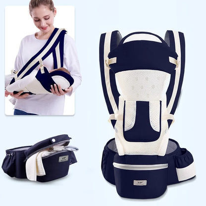 Ergonomic Baby Carrier With Hip Seat