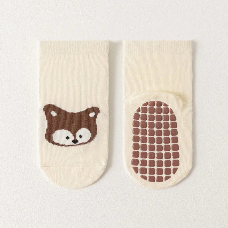 6 Pairs Kids Non-Slip Socks