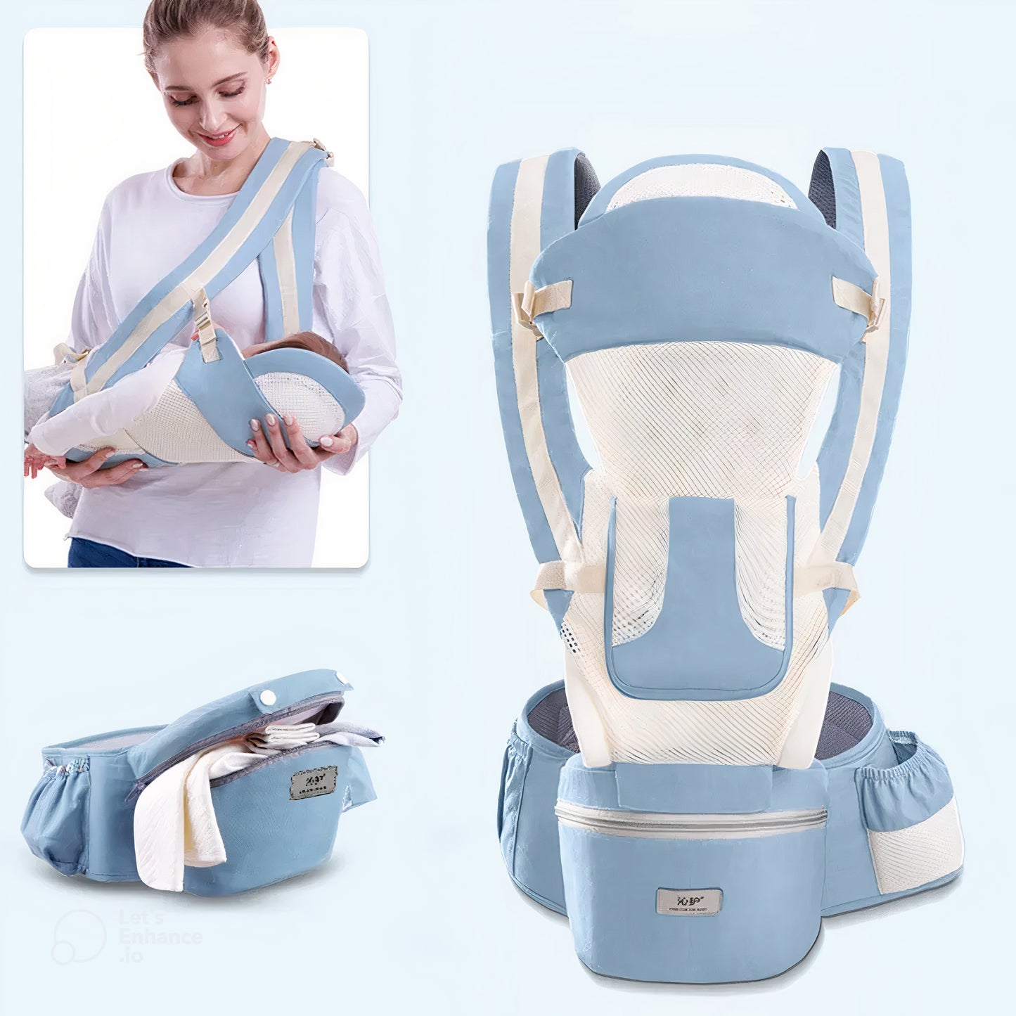 Ergonomic Baby Carrier With Hip Seat