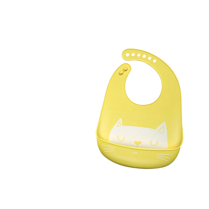 Silicone baby bib with collector